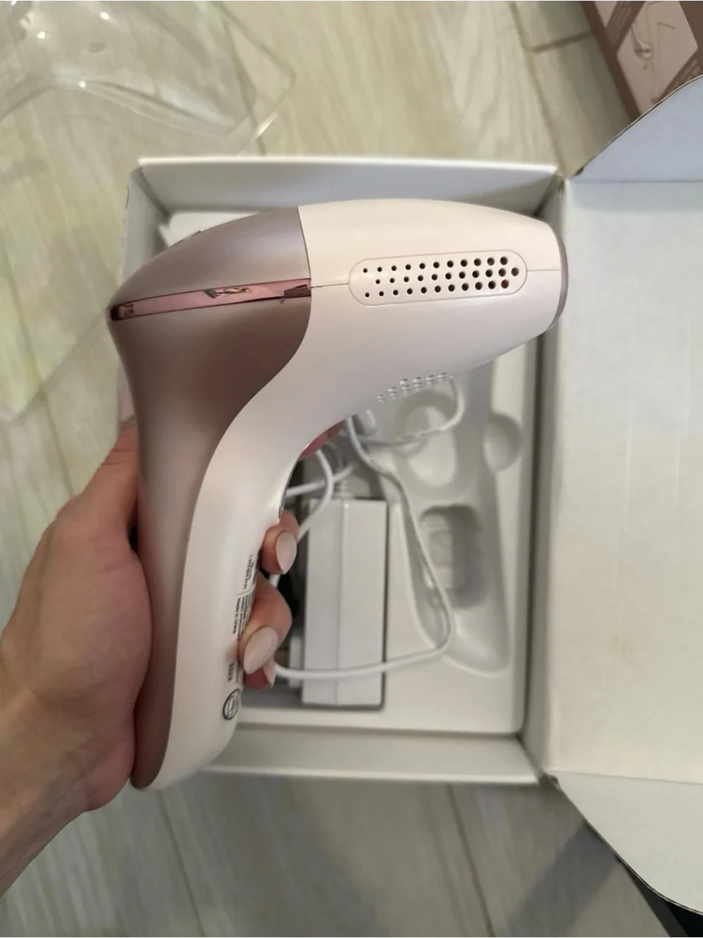 innza JD-TM022 Rose Gold Home IPL Hair Removal Device